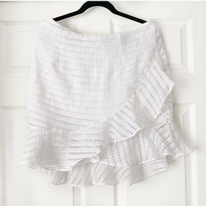 White Ruffle Skirt